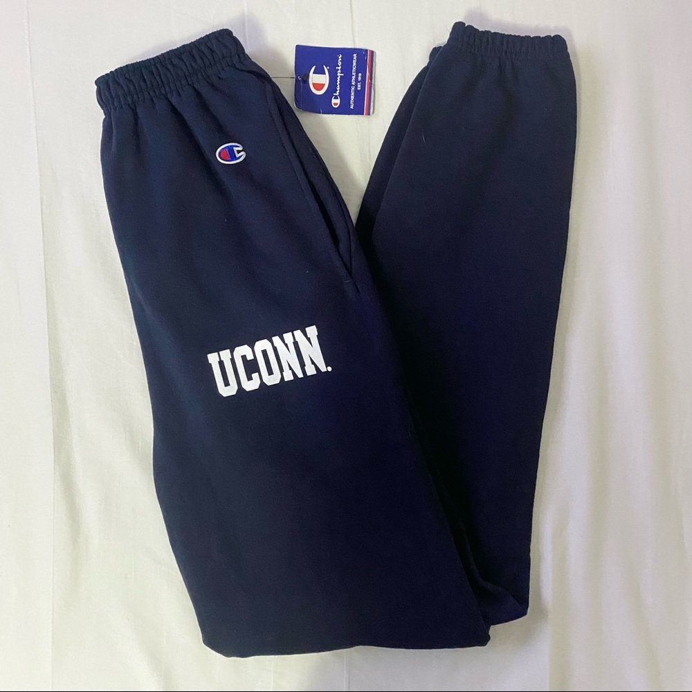 UConn Champion Navy Sweatpants, Brand new with tag, size XSmall, Cuffed Ankles